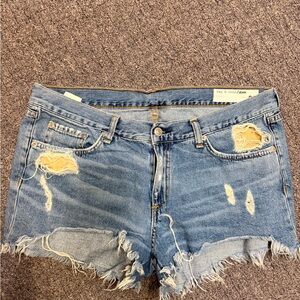 Rag and Bone distressed denim shorts